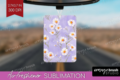 Daisy Flowers Air Freshener PNG - Summer PNG Sublimation Product Image 1