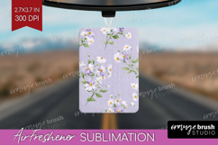 Daisy Flowers Air Freshener PNG - Summer PNG Sublimation Product Image 1
