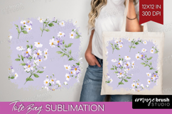Daisy Flowers Tote Bag - Summer Tote Bag PNG Sublimation Product Image 1