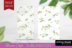 Daisy Flowers Phone Case PNG - Summer Case PNG Sublimation Product Image 1