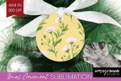 Daisy Flowers Ornament PNG - Summer PNG Sublimation Product Image 1
