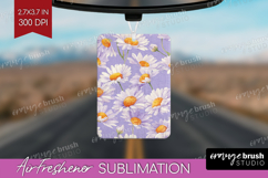 Daisy Flowers Air Freshener PNG - Summer PNG Sublimation Product Image 1