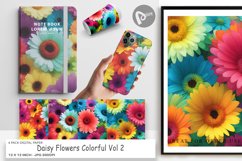 Digital Paper Daisy Flowers Colorful Product Image 1
