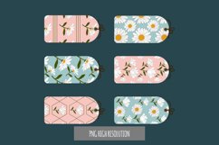 Daisy Flowers Element Patterned Shaped Tag Product Image 1