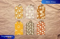 Daisy Flowers Element Seamless Pattern Shaped Tags Product Image 1