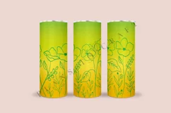 daisy garden spring flower skinny tumbler sublimation design for 20oz and 30oz skinny tumbler sublimation wrap