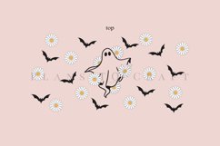 daisy ghost 40oz quencher tumbler sublimation full wrap high resolution transparant background