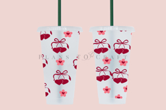 daisy heart valentine starbucks 24oz cold cup tumbler wrap svg presized template for tumbler venti suitable for cutting machine or sublimation
