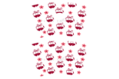 daisy heart valentine starbucks 24oz cold cup tumbler wrap svg presized template for tumbler venti suitable for cutting machine or sublimation