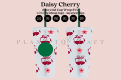 daisy heart valentine starbucks 24oz cold cup tumbler wrap svg presized template for tumbler venti suitable for cutting machine or sublimation