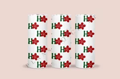 daisy ho ho ho christmas winter skinny tumbler sublimation design for 20oz and 30oz skinny tumbler sublimation wrap