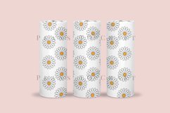 daisy outline skinny tumbler sublimation wrap with high resolution 300 DPI and transparant background perfect for 20oz and 30oz skinny tumbler