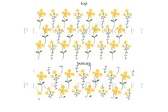 daisy pattern 40oz quencher tumbler sublimation full wrap high resolution transparant background