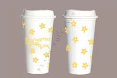 daisy positive quotes have the best day starbucks 16oz hot cup wrap svg presized template for tumbler grande