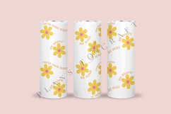 daisy positive quotes skinny tumbler sublimation design for 20oz and 30oz skinny tumbler sublimation wrap