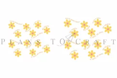 daisy positive quotes skinny tumbler sublimation design for 20oz and 30oz skinny tumbler sublimation wrap