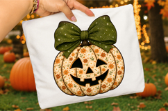 Daisy Pumpkin PNG, Cute Halloween Sublimation Design Product Image 3