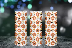 daisy skull halloween skinny tumbler sublimation wrap with high resolution and transparant background are for 20oz and 30oz skinny tumbler