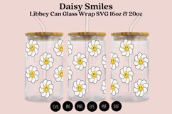 Daisy Smiles Libbey Can Glass Wrap SVG 16oz 20oz