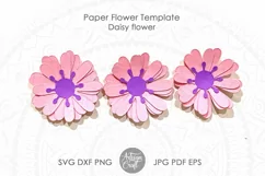 Daisy Paper Flower SVG cut files for Cricut and silhouette cameo