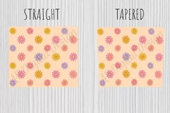 Summer Daisies 20oz Skinny Tumbler Wrap Sublimation Design Product Image 3