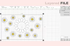 Daisy Starbucks cup svg, retro floral Starbucks svg Product Image 2