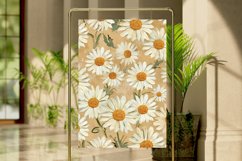Vintage Daisy Flowers Digital Paper Bundle Product Image 4