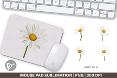 Mouse Pad Spring Daisy Product Image 1