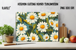 Daisy flower kitchen board | Summer kitchen cutting board Product Image 1