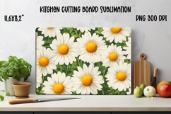 Daisy flower kitchen board | Summer kitchen cutting board Product Image 1