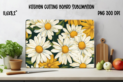 Daisy flower kitchen board | Summer kitchen cutting board Product Image 1