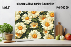 Daisy flower kitchen board | Summer kitchen cutting board Product Image 1