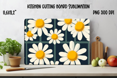 Daisy flower kitchen board | Summer kitchen cutting board Product Image 1