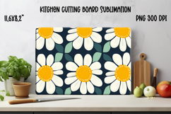 Daisy flower kitchen board | Summer kitchen cutting board Product Image 1