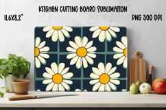 Daisy flower kitchen board | Summer kitchen cutting board Product Image 1