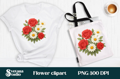 Daisy flower clipart PNG design | Summer flower sublimation Product Image 1
