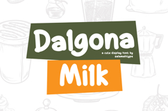 Dalgona Milk - Cute Bold Font Product Image 1