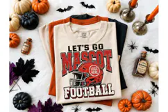 Let's Go Mascot Football PNG Tee Design Product Image 2