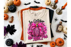 In October We Wear Pink Pumpkin PNG Product Image 2