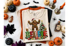 Bigfoot Christmas Believe PNG Tee Design Product Image 2