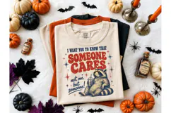 Someone Cares Raccoon Funny PNG Tee Product Image 2