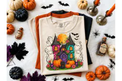 Halloween Haunted House PNG Shirt Design Product Image 2