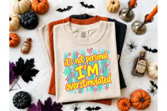 Overstimulated Funny Neurodivergent PNG Product Image 1