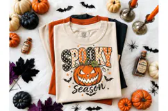 Spooky Season Pumpkin Halloween PNG Tee Product Image 2