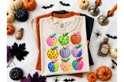 Colorful Apple Collection PNG Shirt Desi Product Image 2