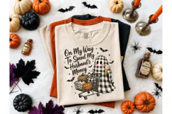 Halloween Ghost Shopping PNG Tee Design Product Image 2