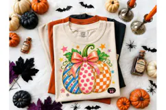 Fancy Pumpkin Trio PNG Sublimation Tee Product Image 2