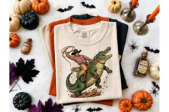 Cowboy Riding Alligator PNG Tee Design Product Image 2