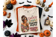 Sarcastic Boho Woman PNG Shirt Design Product Image 2