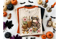 Boho Teacher Fall Leopard PNG Sublimatio Product Image 1